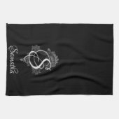 Linge De Cuisine Monogramme personnalisé initial (Horizontal)