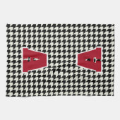Linge De Cuisine Monogramme pied-de-poule (Horizontal)