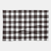 Linge De Cuisine Monogramme Rustique Chic Plaid (Horizontal)