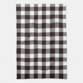 Linge De Cuisine Monogramme Rustique Chic Plaid (Vertical)