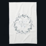 Linge De Cuisine Monogramme simple et élégant de germe de laurier f<br><div class="desc">Si vous avez besoin d'une personnalisation supplémentaire,  n'hésitez pas à m'envoyer un message sur yellowfebstudio@gmail.com .</div>