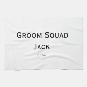 Linge De Cuisine monogramme simple personnalisé ajoutez votre nom m