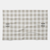 Linge De Cuisine Monogramme tonal de ferme (Horizontal)