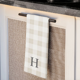 Linge De Cuisine Monogramme tonal de ferme