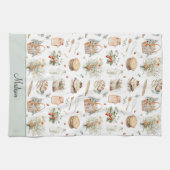 Linge De Cuisine Monogramme Whimsical Floral Strawberry Country (Horizontal)