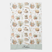 Linge De Cuisine Monogramme Whimsical Floral Strawberry Country (Vertical)
