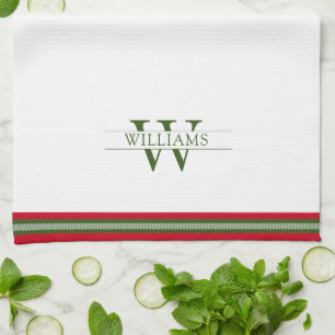 Linge De Cuisine Monographie de Noël rouge et vert pour le pays fra