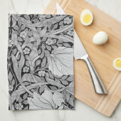 Linge De Cuisine Monotone gris Pimpernel, William Morris (Quart Plié)