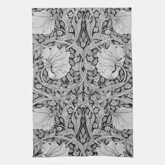 Linge De Cuisine Monotone gris Pimpernel, William Morris (Vertical)