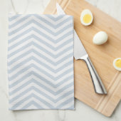 Linge De Cuisine MonoZag Bleu Brume (Quart Plié)