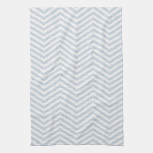 Linge De Cuisine MonoZag Bleu Brume (Vertical)