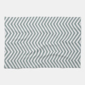 Linge De Cuisine MonoZag Gris Océan (Horizontal)