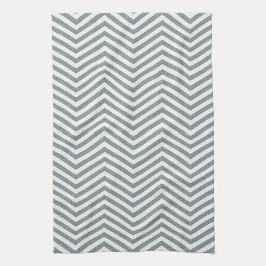 Linge De Cuisine MonoZag Gris Océan (Vertical)