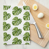 Linge De Cuisine Monstera Albo Tropical Kitchen Decor (Quart Plié)