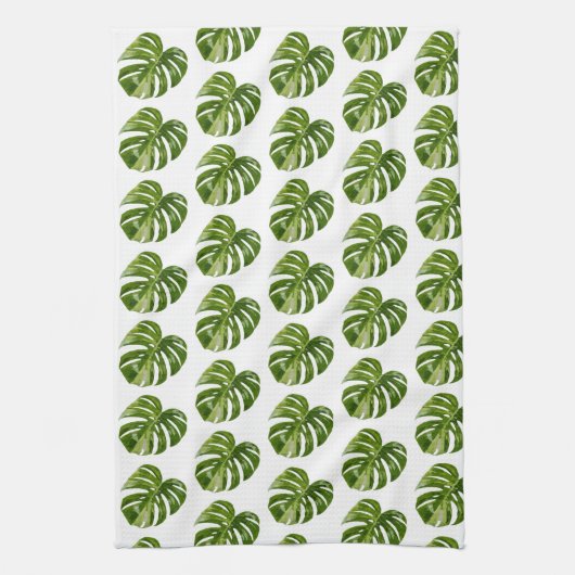 Linge De Cuisine Monstera Albo Tropical Kitchen Decor (Vertical)