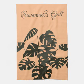Linge De Cuisine Monstera Plante Swiss Cheese Feuilles personnalisé