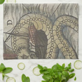 Linge De Cuisine Monstre de carte/serpent de mer (Plié)