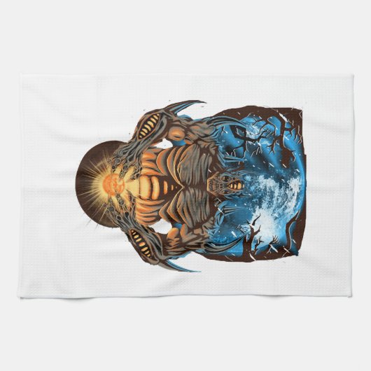 Linge De Cuisine Monstre d'Halloween (Horizontal)