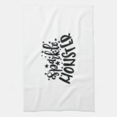 Linge De Cuisine Monstre scintillant Halloween (Vertical)