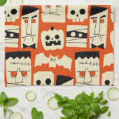 Linge De Cuisine Monstres Rétro Mod (Plié)