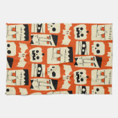 Linge De Cuisine Monstres Rétro Mod (Horizontal)