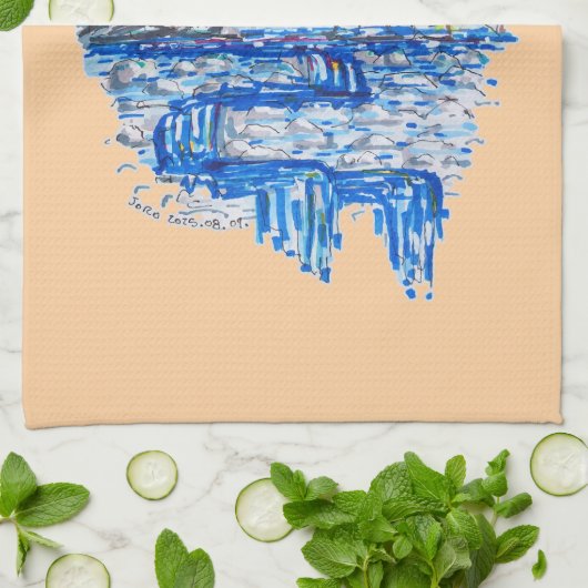 Linge De Cuisine Montagne fraîche (Plié)