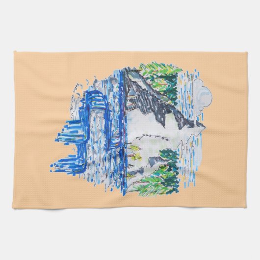 Linge De Cuisine Montagne fraîche (Horizontal)