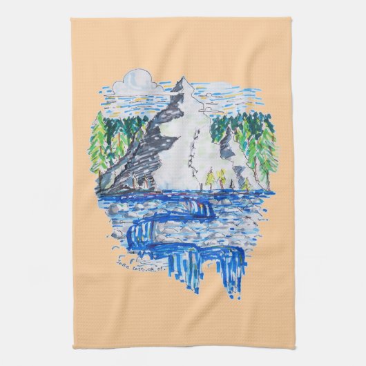 Linge De Cuisine Montagne fraîche (Vertical)