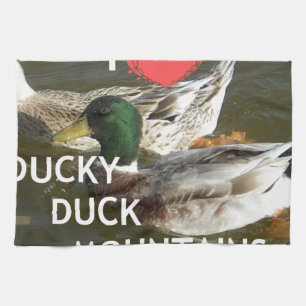 Linge De Cuisine Montagnes de canard Ducky.