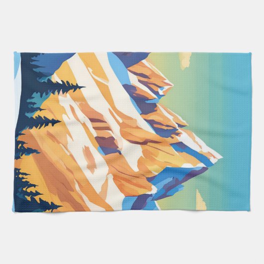 Linge De Cuisine Montagnes majestueuses (Horizontal)