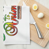 Linge De Cuisine Montrez La Sincérité Aux Animaux Typographie Arc-E (Quart Plié)