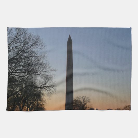 Linge De Cuisine Monument Washington au coucher du soleil à DC (Horizontal)