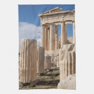 Linge De Cuisine Monuments Parthenon Acropolis Athens Greece