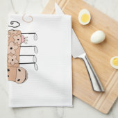 Linge De Cuisine Moo (Quart Plié)