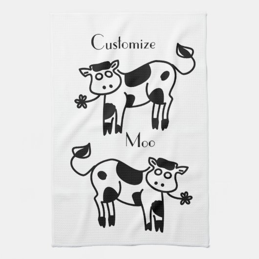 Linge De Cuisine Moo Cow Thunder_Cove (Vertical)