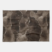 Linge De Cuisine Moody Agate | Café Brown bronze doré Taupe (Horizontal)