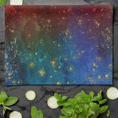 Linge De Cuisine Moody Ombre | Psychedélique Grunge Gold Stardust