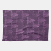 Linge De Cuisine Moody Tree Motif | Noel profond pourpre de prune (Horizontal)