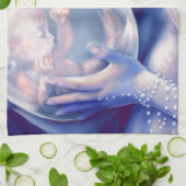 Linge De Cuisine Moonborn - sirène et bébé (Plié)