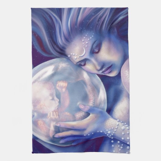 Linge De Cuisine Moonborn - sirène et bébé (Vertical)