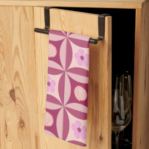 Linge De Cuisine MoonStone Rose et Cherry Flower dans la porte
