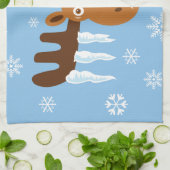 Linge De Cuisine Moose Head_Icicle Antlers (Plié)