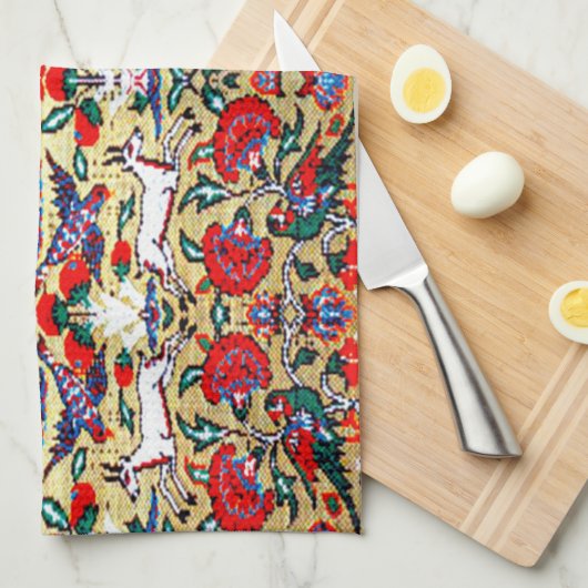 Linge De Cuisine Moquette persane orientale (Quart Plié)