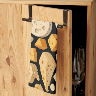 Linge De Cuisine Morceaux de Fromage Avec des Trous Naturels Motif