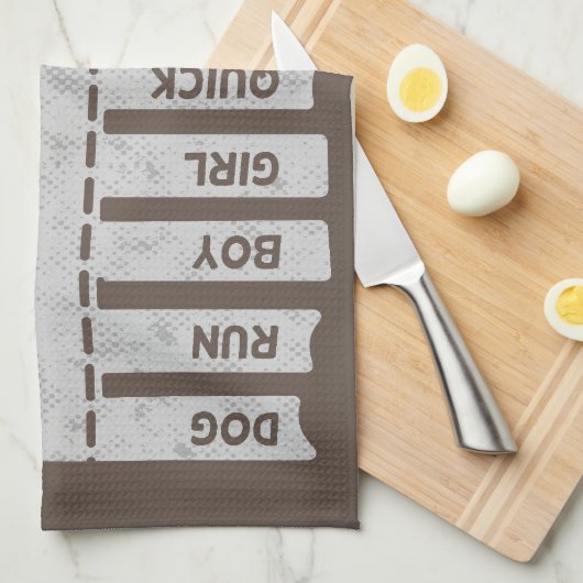 Linge De Cuisine Morphèmes libres (Quart Plié)