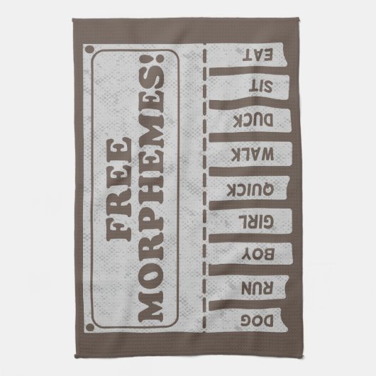 Linge De Cuisine Morphèmes libres (Vertical)