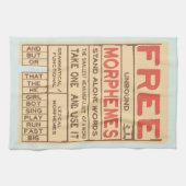 Linge De Cuisine Morphèmes libres Funny Grammar Anglais (Horizontal)