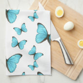 Linge De Cuisine Morpho butterflies cartoon illustration (Quart Plié)