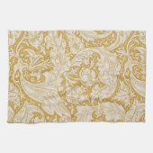 Linge De Cuisine Morris Bachelor's Button Flower & Golden Stems (Horizontal)