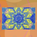 Linge De Cuisine Mosaic Mandala bleu et jaune<br><div class="desc">Ce design kaléidoscope en mosaïque présente des carreaux bleus et jaunes brillants. Un design géométrique vif inspiré par les fractales,  les mandalas et les mosaïques en vitraux. Obtenez ce design trippy magnifique maintenant pour votre ami préféré qui aime les couleurs vives!</div>